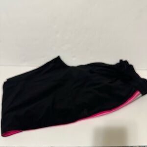 Black and Pink Women's track pant - jogger style size M